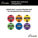 Rhino® Softeeze Volleyball Set of 6 in Assorted Colors