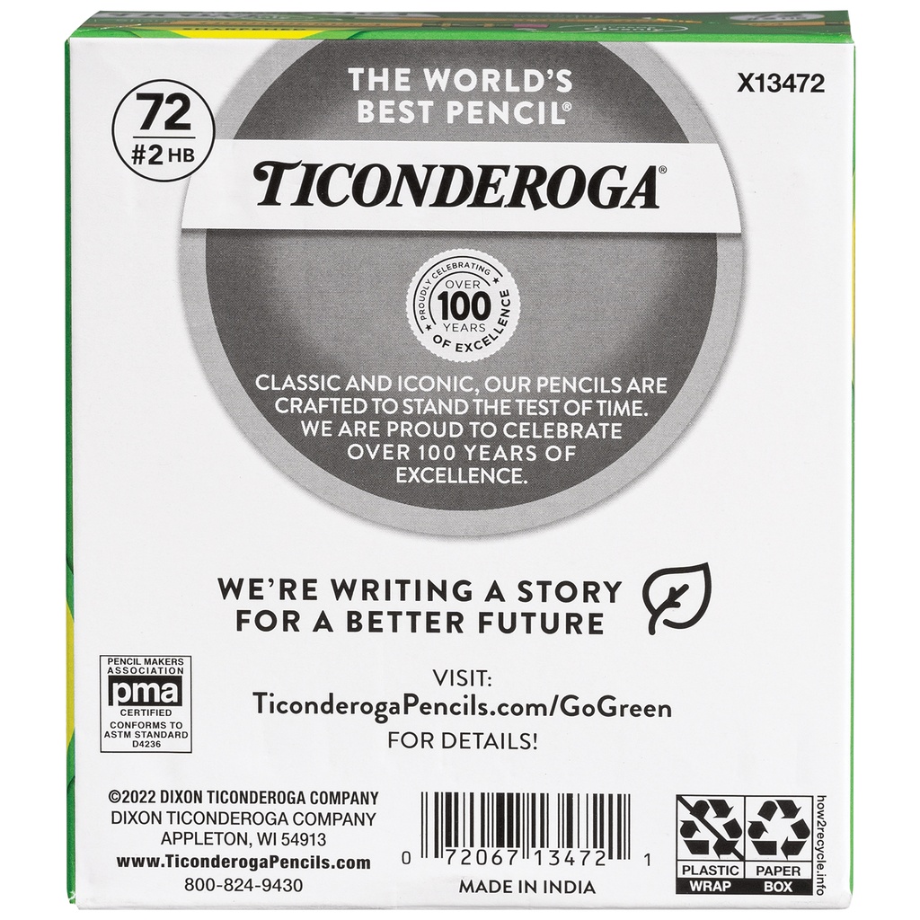 72ct Ticonderoga Golf Pencils