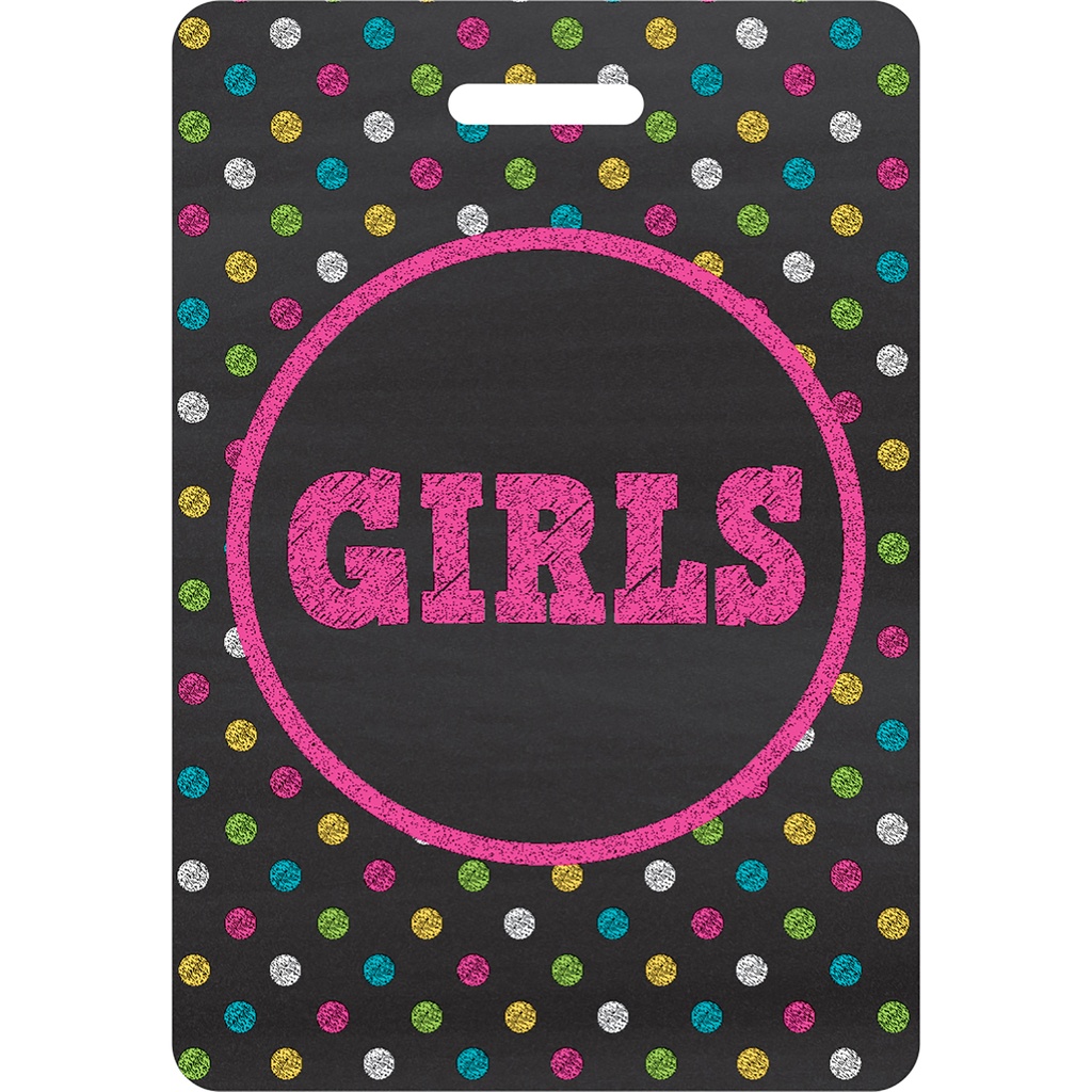 Chalkboard Brights Hall Pass Lanyards Set