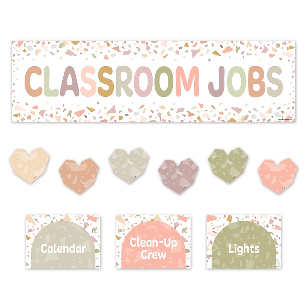 Terrazzo Tones Classroom Jobs Mini Bulletin Board