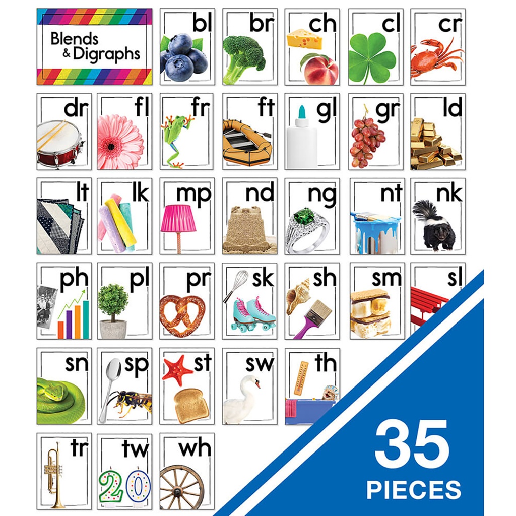 Blends & Digraphs Curriculum Bulletin Board Set