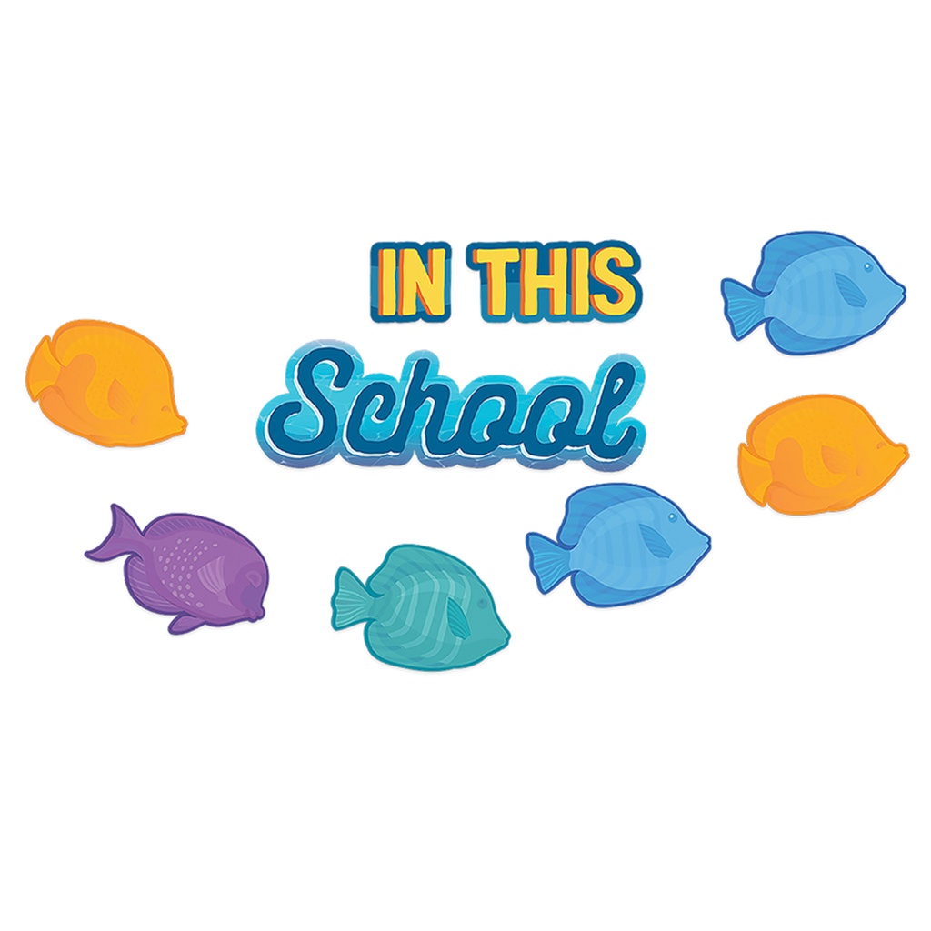 Seas the Day We Swim Together Mini Bulletin Board Sets