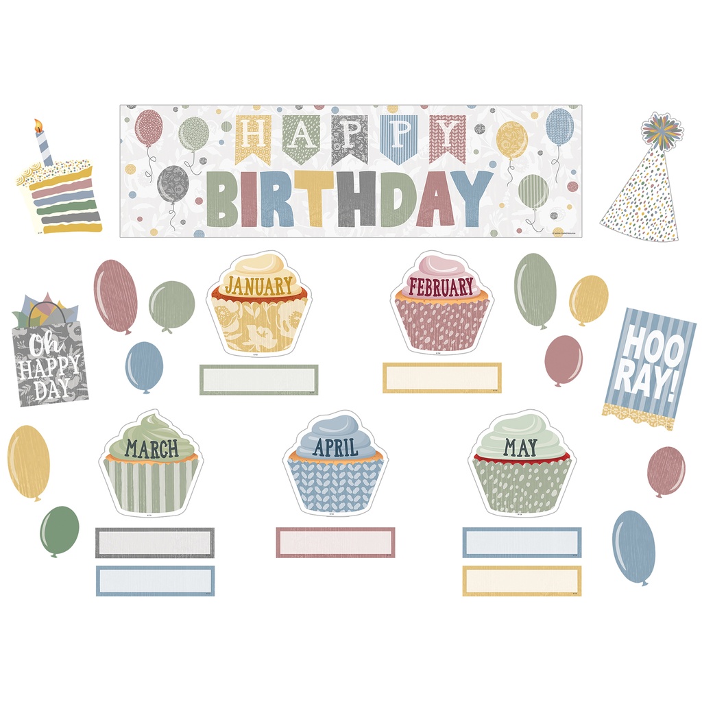 Classroom Cottage Happy Birthday Mini Bulletin Board