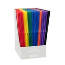 Two-Pocket Heavyweight Poly Portfolio Folder with Prongs, Assorted Primary Colors, Pack of 36