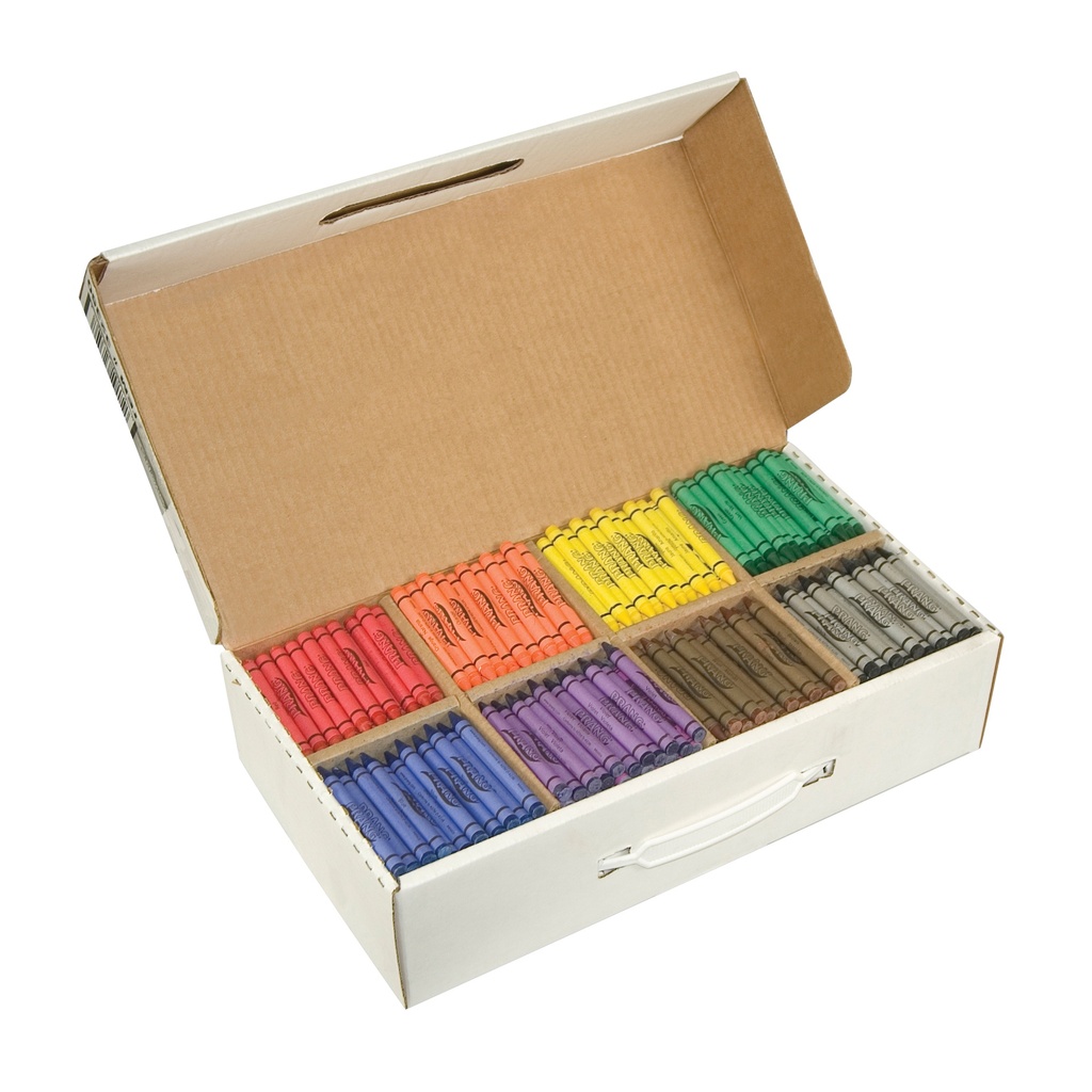 800 Count Master Pack Crayons in 8 Colors 