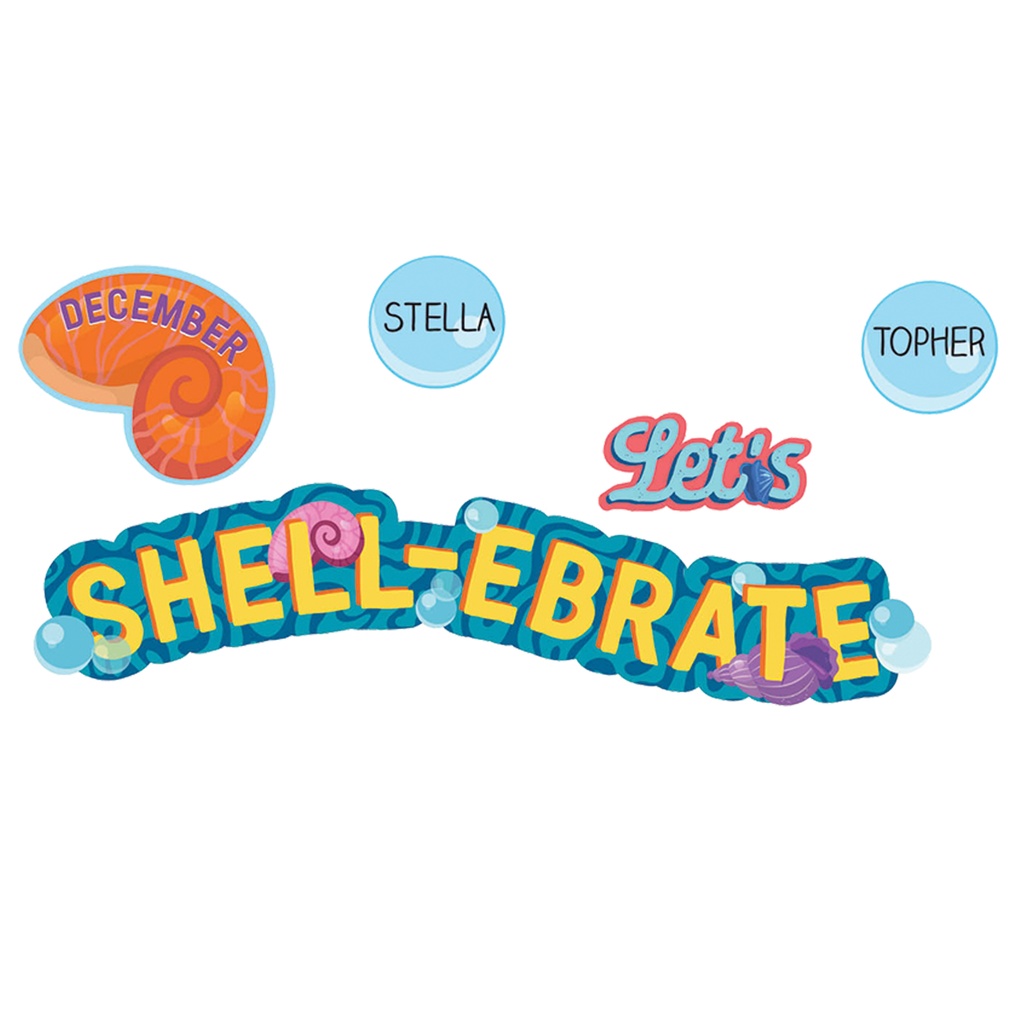 Seas the Day Let's Shellebrate Mini Bulletin Board Sets