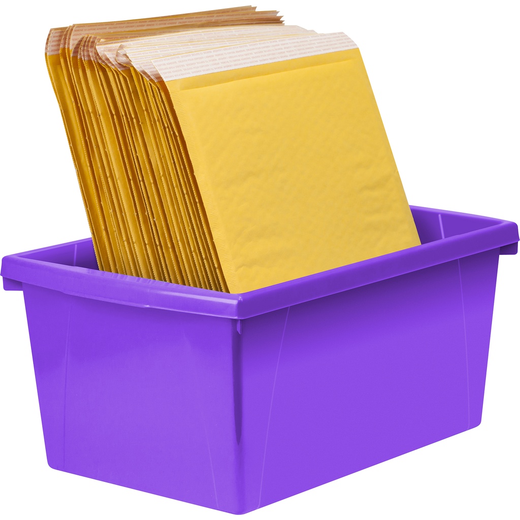 Medium Classroom Storage Bin Purple Each