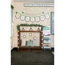 Eucalyptus Pennants Welcome Bulletin Board