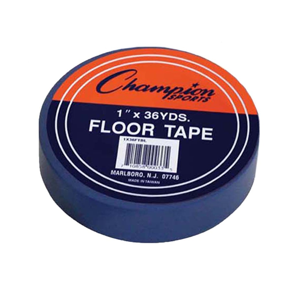 Floor Marking Tape, 1" x 36 yd, Blue