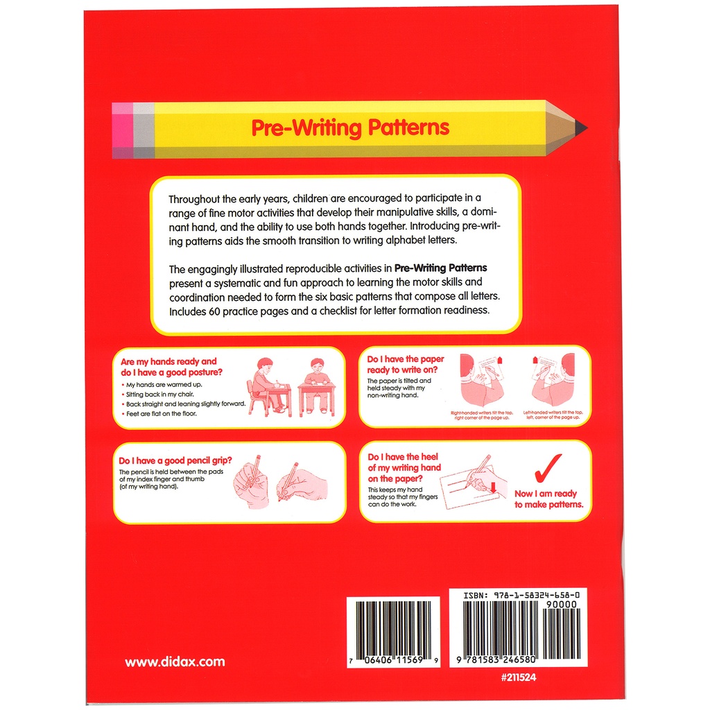 Pre-Writing Patterns Book