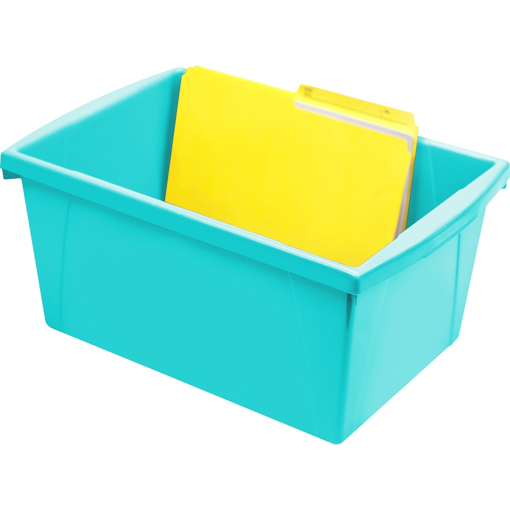 Medium Classroom Storage Bin Teal Each