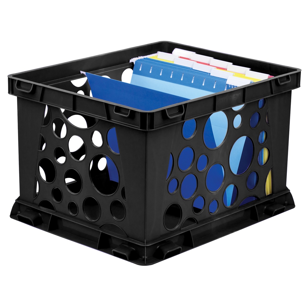 Large File Crate Black