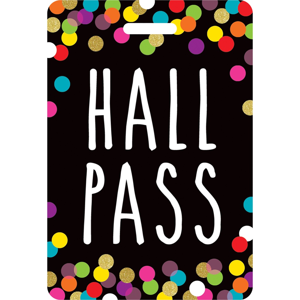 Confetti Hall Pass Lanyards Set