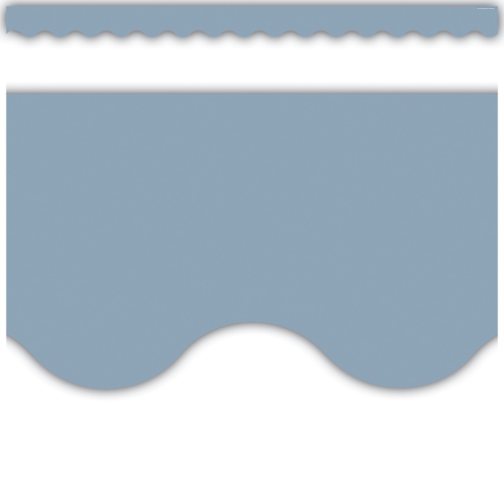 Cottage Blue Scalloped Border Trim