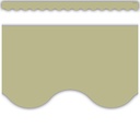 Olive Green Scalloped Border Trim