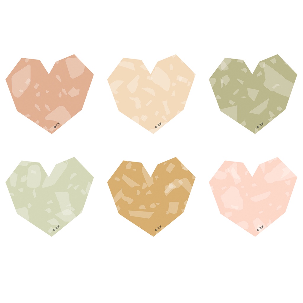 Terrazzo Tones Hearts Mini Accents