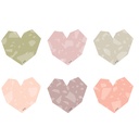 Terrazzo Tones Hearts Mini Accents