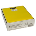 Yellow Poly Two Pocket Portfolio Folder 3 Hole Punch