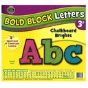 Chalkboard Brights Bold Block 3 Inch Letters