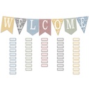 Classroom Cottage Pennants Welcome Bulletin Board