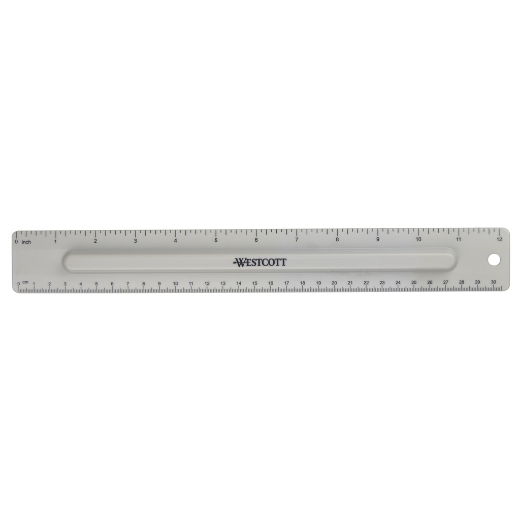 12" Ruler with Pencil Storage