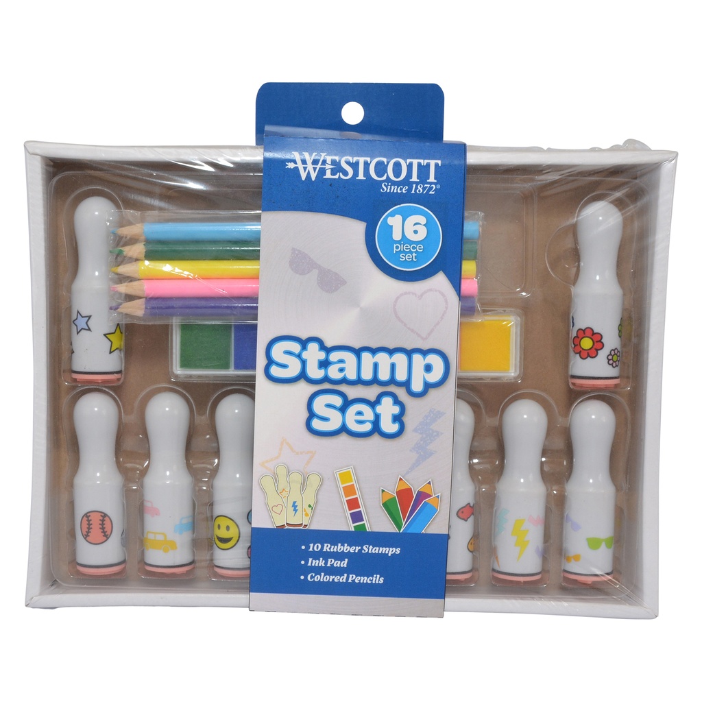 Westcott 16-Piece Stamp Set