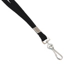 Black Deluxe Lanyard with J-Hook Box of 100