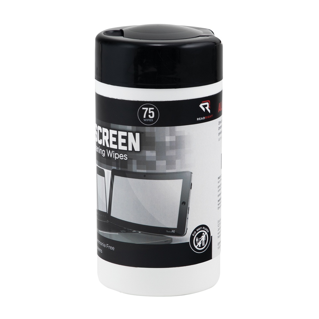 AllScreen Screen Cleaning Wipes, 75 Count Tub