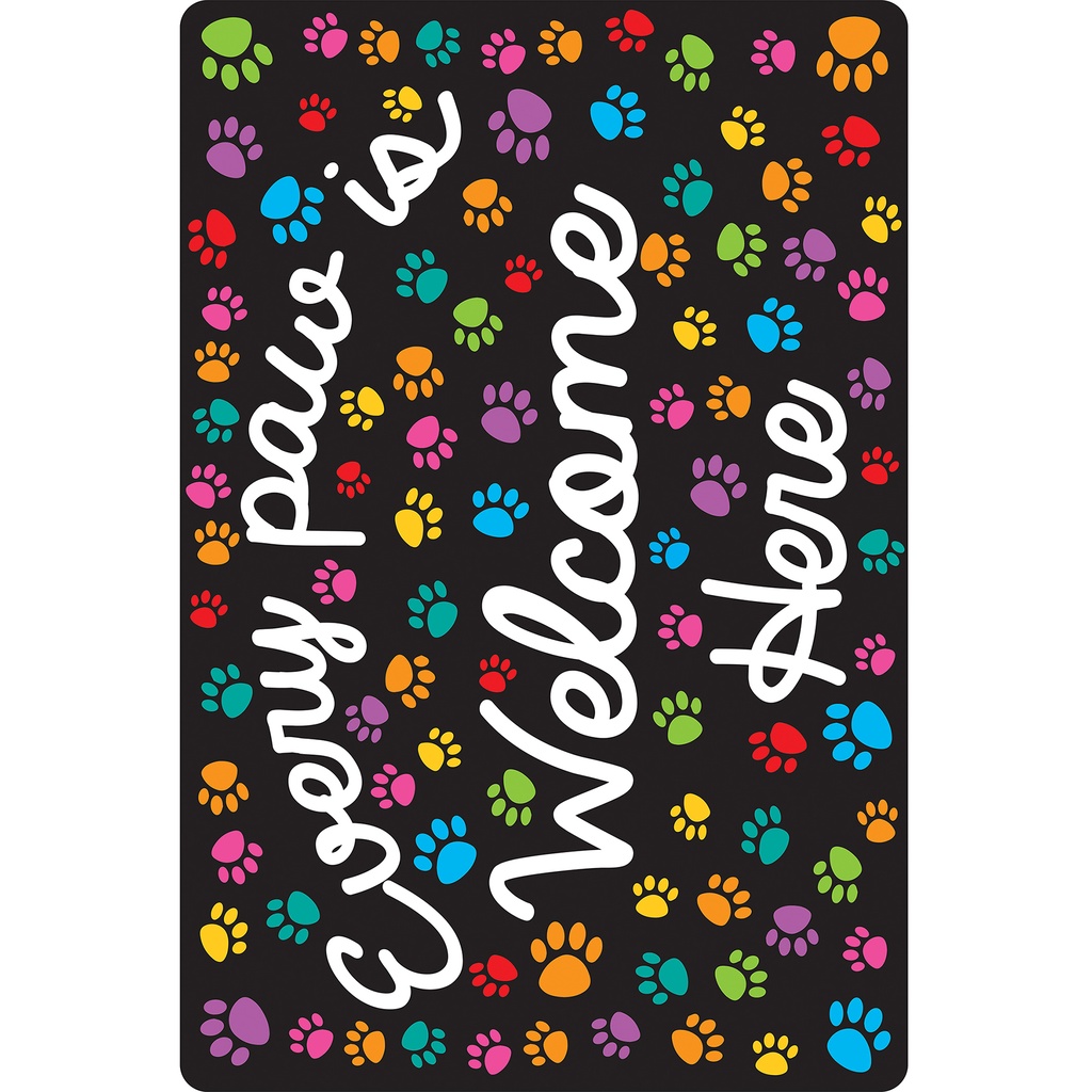 Every Paw is Welcome Here Computer Mouse Pad 8" x 10"