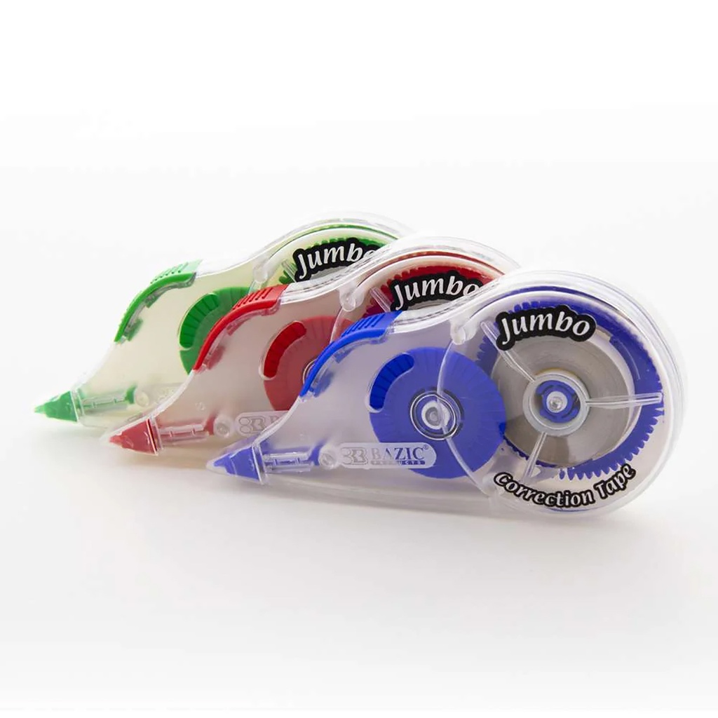 Jumbo Correction Tape with Grip 5 mm x 394" Pack of 10