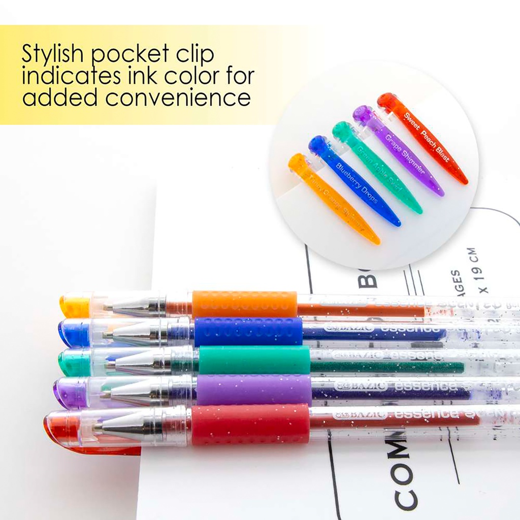 Scented Essence Gel Pen with Cushion Grip Box of 24