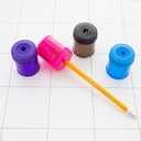 Assorted Single Hole Sharpener with Round Receptacle Pack of 24