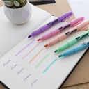 Pastel 5 Color Pen Style Highlighter with Pocket Clip 12 Packs