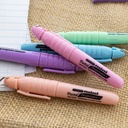 Pastel 5 Color Mini Highlighter with Cap Clip 12 Packs