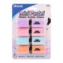 4 Color Mini Desk Style Pastel Highlighters 12 Packs