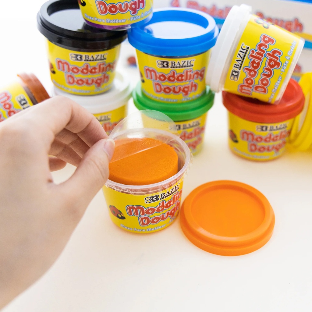 4 oz Primary Color Modeling Dough Pack of 4