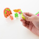 Modeling Clay Sticks in 4 Fluorescent Colors 