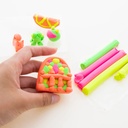 Modeling Clay Sticks in 4 Fluorescent Colors 