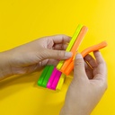 Modeling Clay Sticks in 4 Fluorescent Colors 