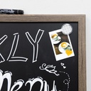 RUSTIQUE 20" x 30" Wood Frame Magnetic Chalkboard with Chalk Marker & Magnets