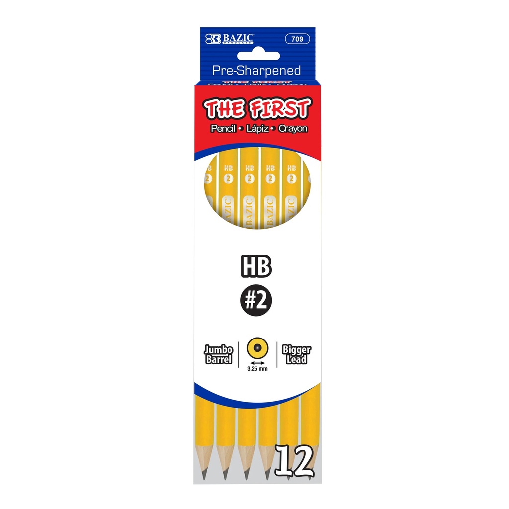 #2 The First Jumbo Premium Yellow Pencil Pack of 72