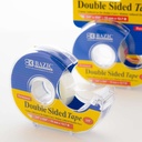 Double Sided Permanent Tape with Dispenser, 3/4" x 500"