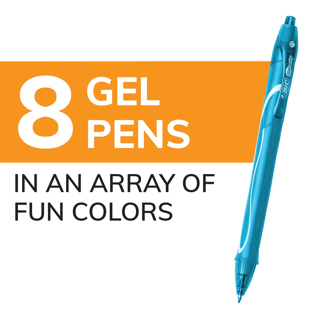 Gel-ocity® Quick Dry Fashion Medium Point  8-Pack