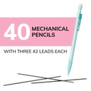 Pastel Mechanical Pencil Xtra Life 40 Count