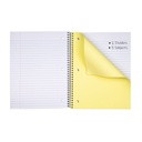 Assorted Wide Ruled 3-Subject Notebook 120 Sheets