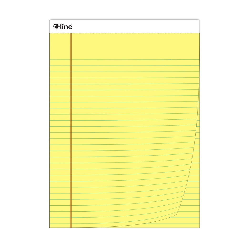 Yellow Wide Ruled Legal Pad 50 Sheets Pack of 12