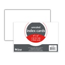 White 4" x 6" Unruled Index Cards 10 Packs of 50