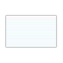 White 5" x 8" Ruled Index Cards Pack of 25