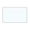 White 5" x 8" Ruled Index Cards 10 Packs of 25