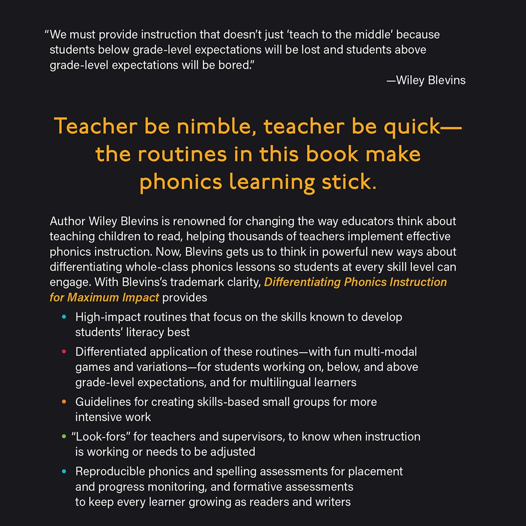 Differentiating Phonics Instruction for Maximum Impact